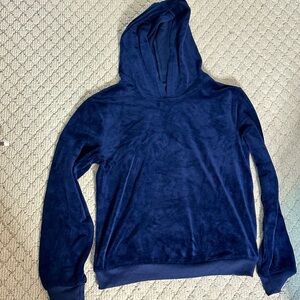 Navy Blue Hooded Sweatshirt